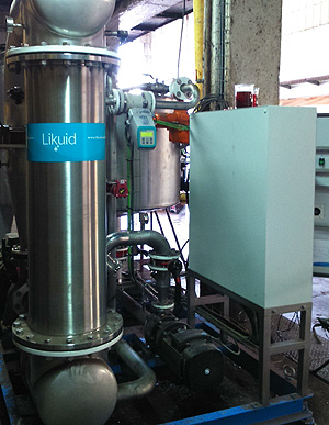 Ultrafiltración y reutilización de aguas de lavado de orujo